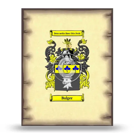 Bulger Coat of Arms Print