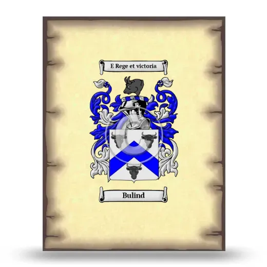 Bulind Coat of Arms Print