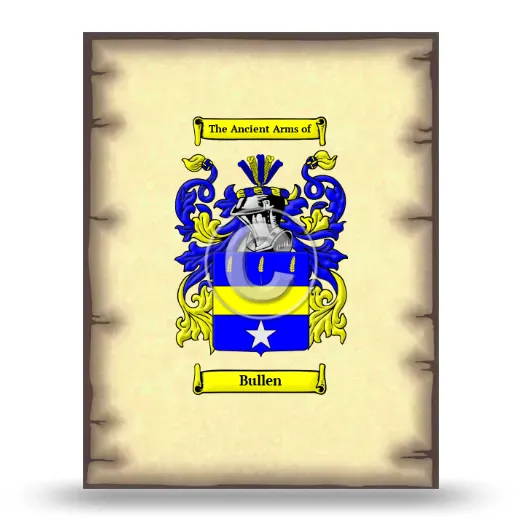 Bullen Coat of Arms Print