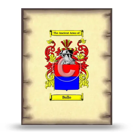 Bullo Coat of Arms Print