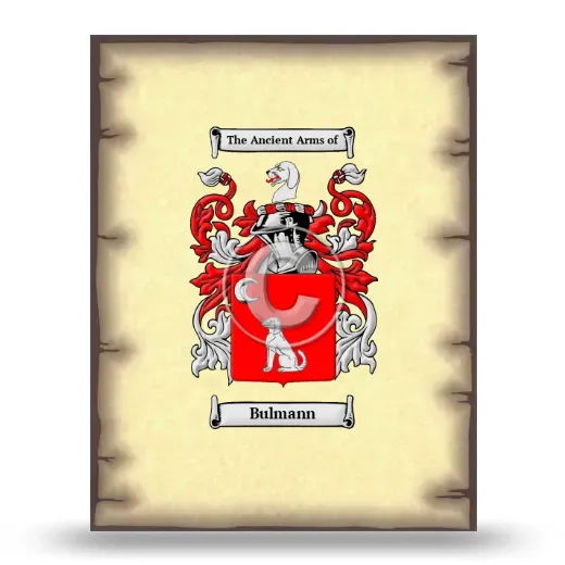 Bulmann Coat of Arms Print