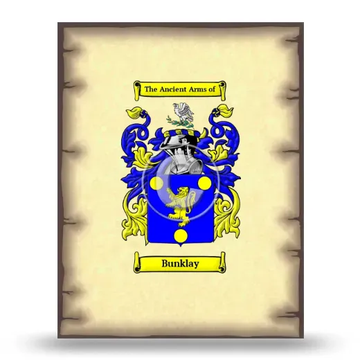 Bunklay Coat of Arms Print