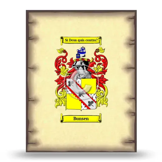 Bunsen Coat of Arms Print