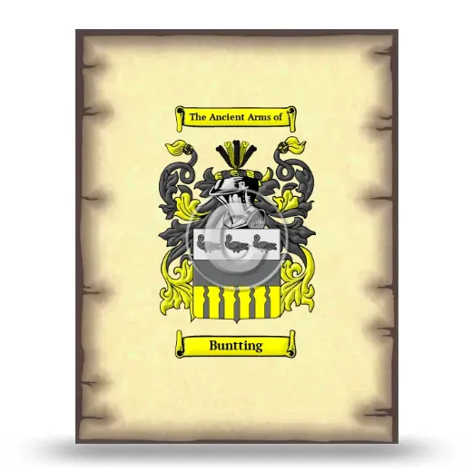 Buntting Coat of Arms Print
