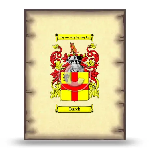 Burck Coat of Arms Print