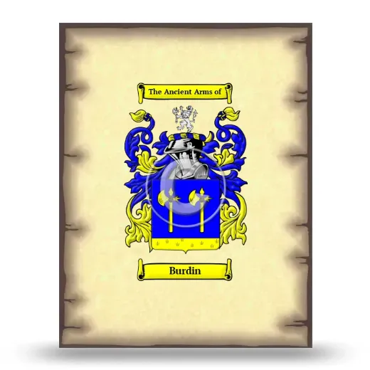 Burdin Coat of Arms Print