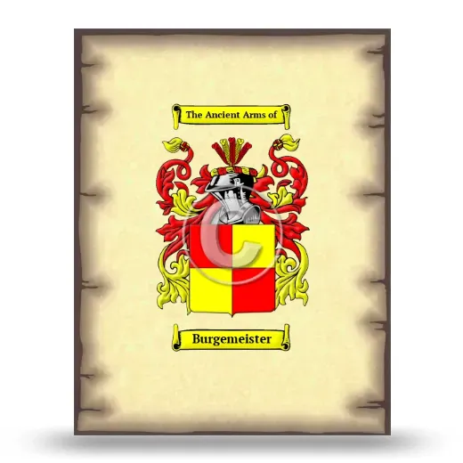 Burgemeister Coat of Arms Print