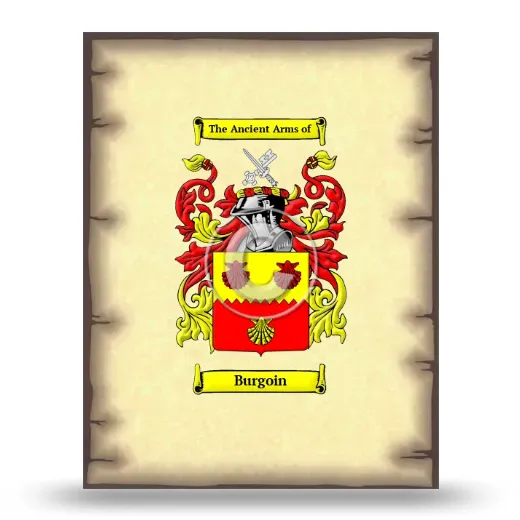 Burgoin Coat of Arms Print
