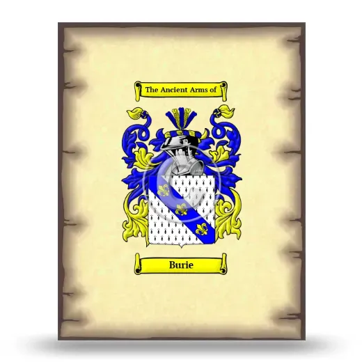 Burie Coat of Arms Print