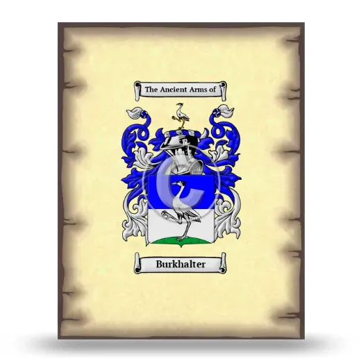 Burkhalter Coat of Arms Print
