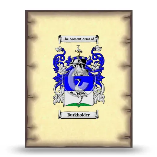 Burkholder Coat of Arms Print