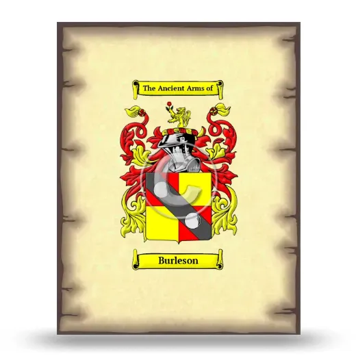 Burleson Coat of Arms Print