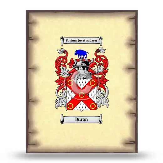 Buron Coat of Arms Print