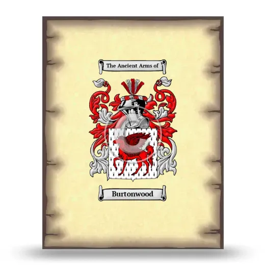 Burtonwood Coat of Arms Print