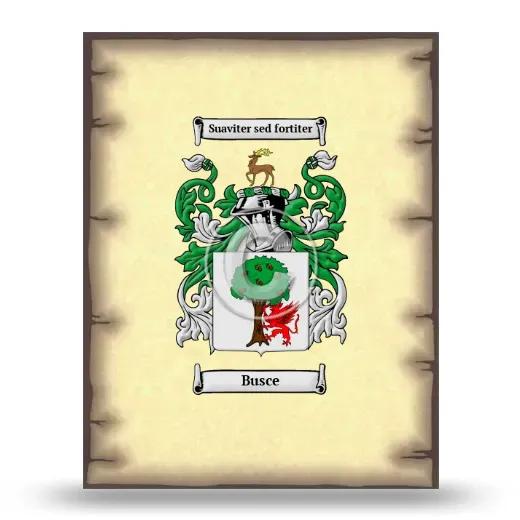 Busce Coat of Arms Print