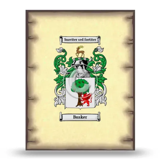 Busker Coat of Arms Print