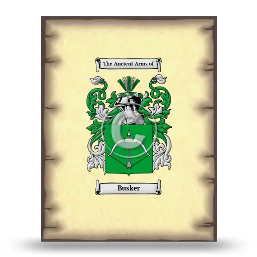 Busker Coat of Arms Print