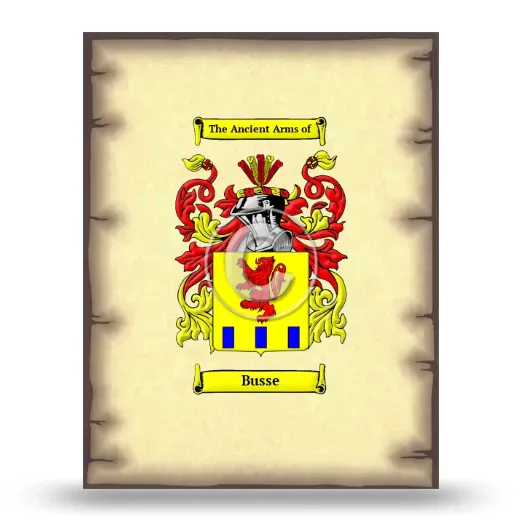 Busse Coat of Arms Print