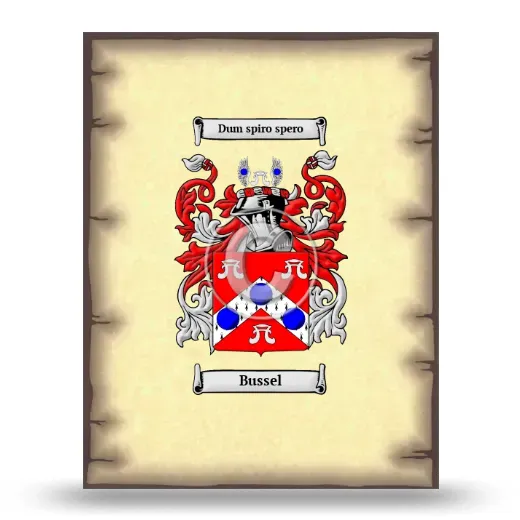 Bussel Coat of Arms Print