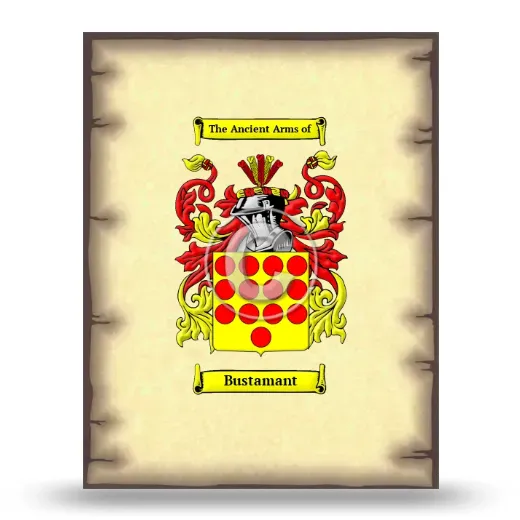 Bustamant Coat of Arms Print