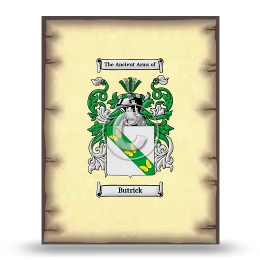 Butrick Coat of Arms Print