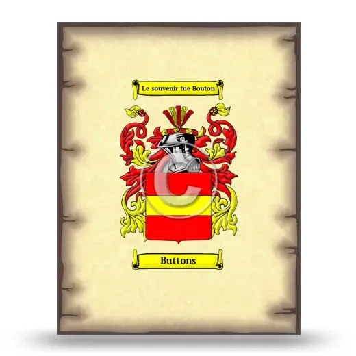 Buttons Coat of Arms Print