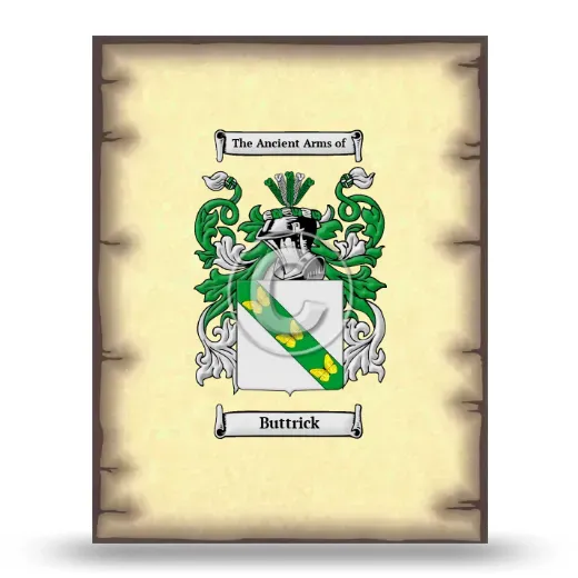 Buttrick Coat of Arms Print