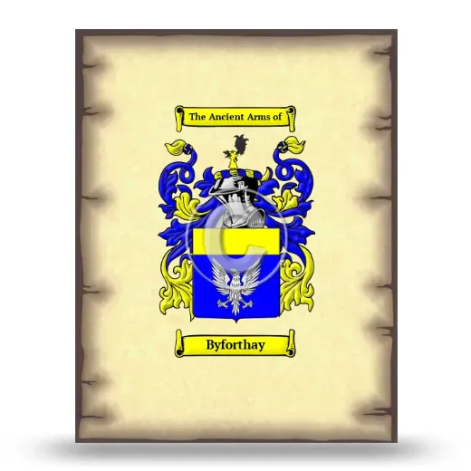 Byforthay Coat of Arms Print