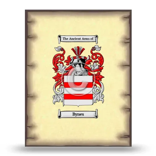 Bynes Coat of Arms Print