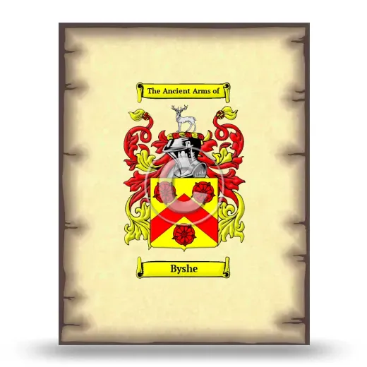 Byshe Coat of Arms Print