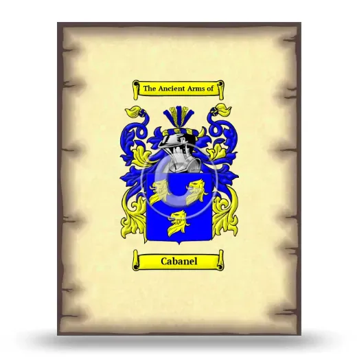 Cabanel Coat of Arms Print