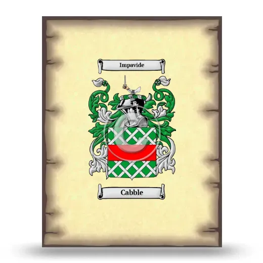 Cabble Coat of Arms Print