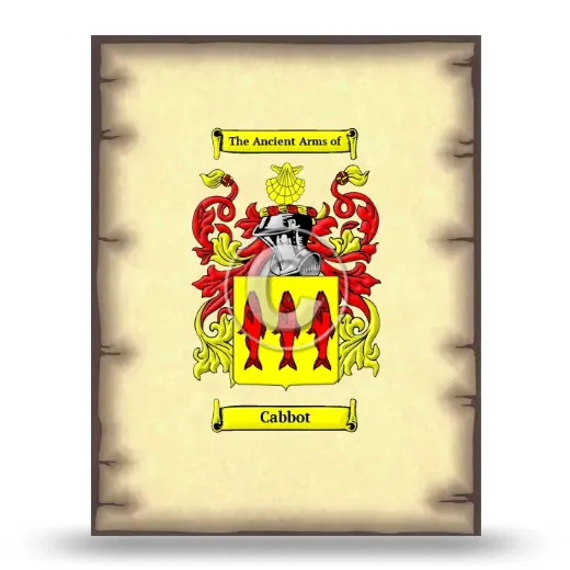 Cabbot Coat of Arms Print
