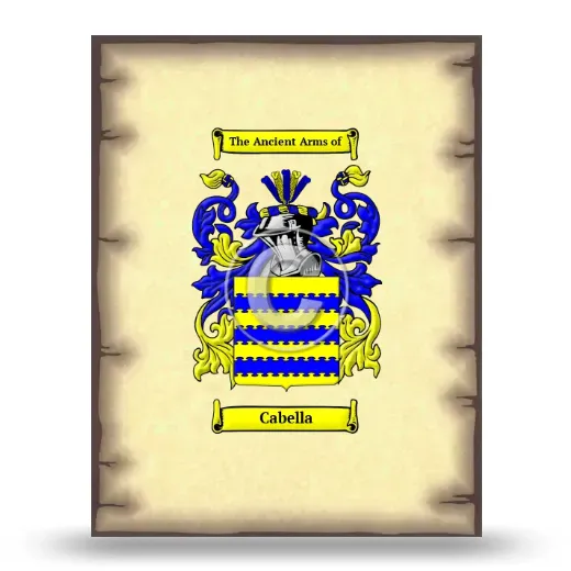 Cabella Coat of Arms Print