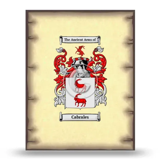 Cabrales Coat of Arms Print