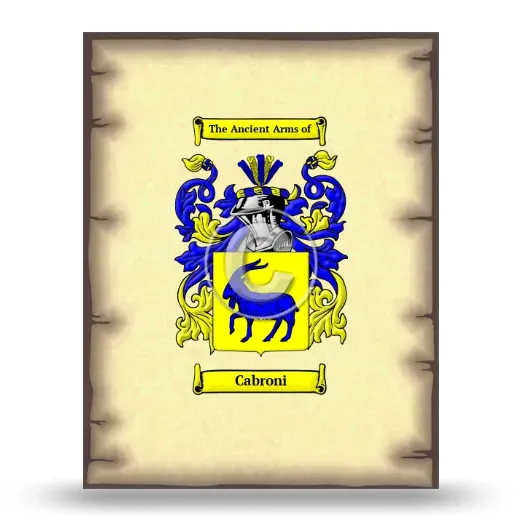 Cabroni Coat of Arms Print