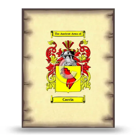 Caccia Coat of Arms Print