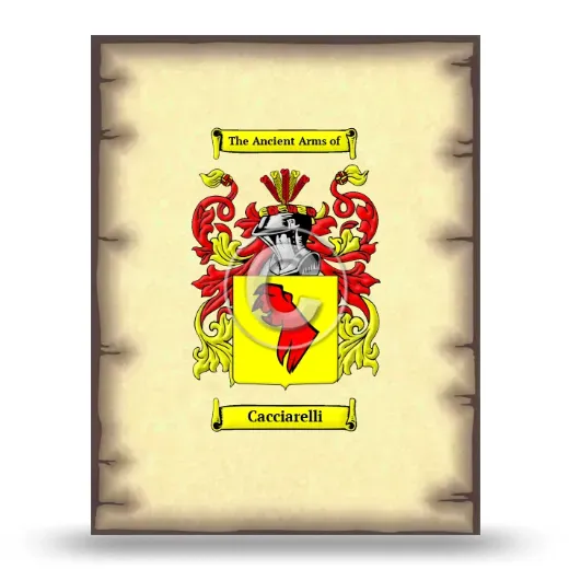 Cacciarelli Coat of Arms Print