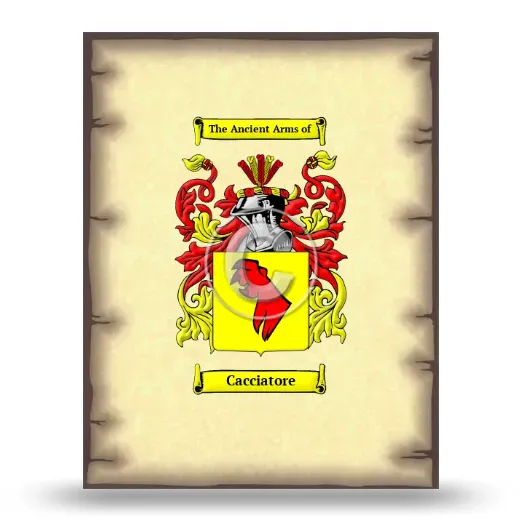 Cacciatore Coat of Arms Print