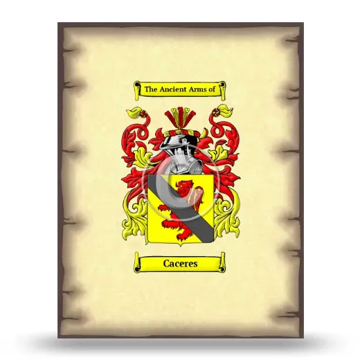 Caceres Coat of Arms Print