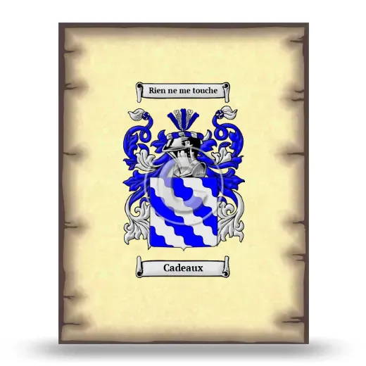 Cadeaux Coat of Arms Print