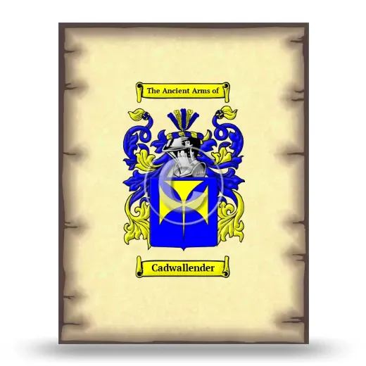 Cadwallender Coat of Arms Print