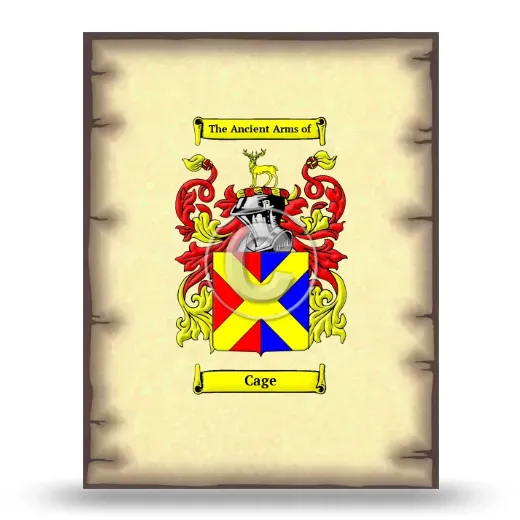 Cage Coat of Arms Print