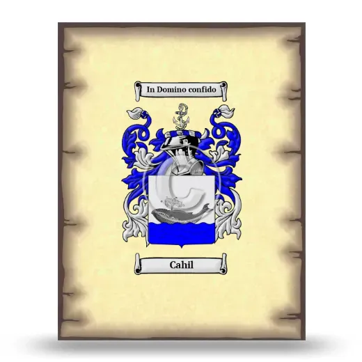 Cahil Coat of Arms Print