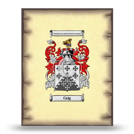 Caig Coat of Arms Print