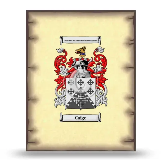 Caige Coat of Arms Print
