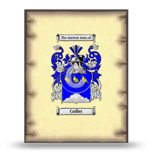 Caillat Coat of Arms Print