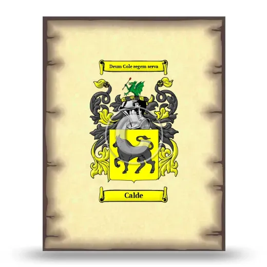 Calde Coat of Arms Print
