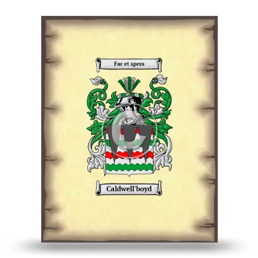 Caldwell'boyd Coat of Arms Print
