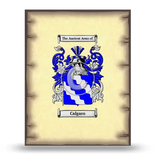 Calgaro Coat of Arms Print
